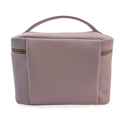 WW25010178 PU Leather Smoky Pink Cosmetic Box