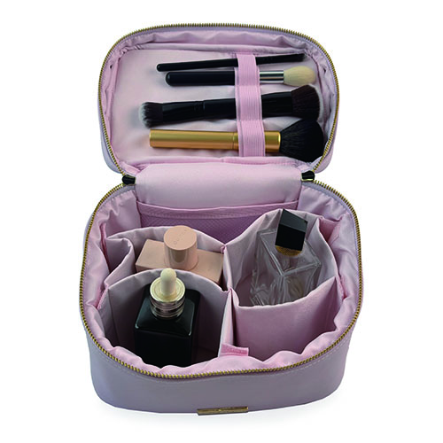 WW25010178 PU Leather Smoky Pink Cosmetic Box