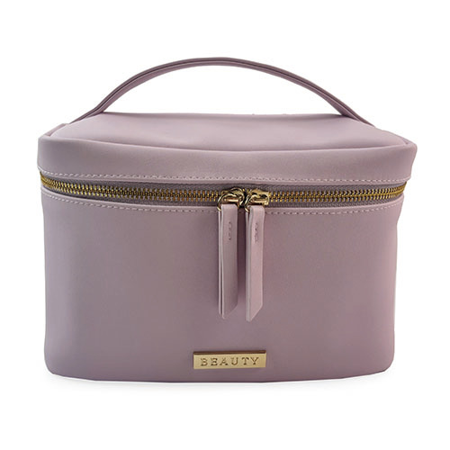 WW25010178 PU Leather Smoky Pink Cosmetic Box