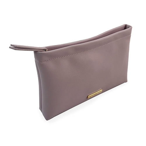 WW25010177 Smoky Pink Large PU Leather Cosmetic Bag