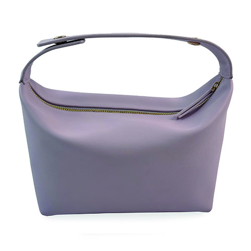 WW25010174 Pink PU Leather Small Cosmetic Bag