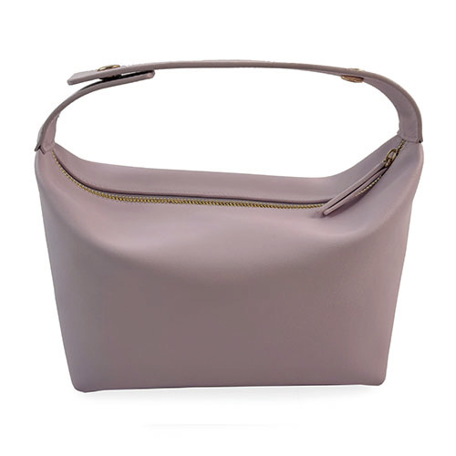 WW25010174 Pink PU Leather Small Cosmetic Bag