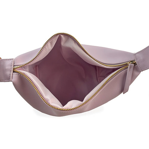 WW25010174 Pink PU Leather Small Cosmetic Bag