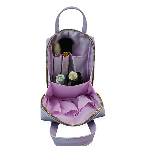 WW25010175 PU Metal Laser Logo Cosmetic Bag 