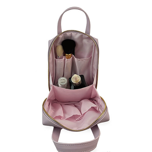 WW25010175 PU Metal Laser Logo Cosmetic Bag 