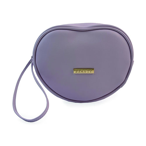 WW25010179 PU Heart Shape Wristlet Pouch