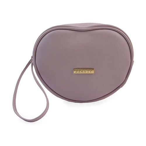 WW25010179 PU Heart Shape Wristlet Pouch