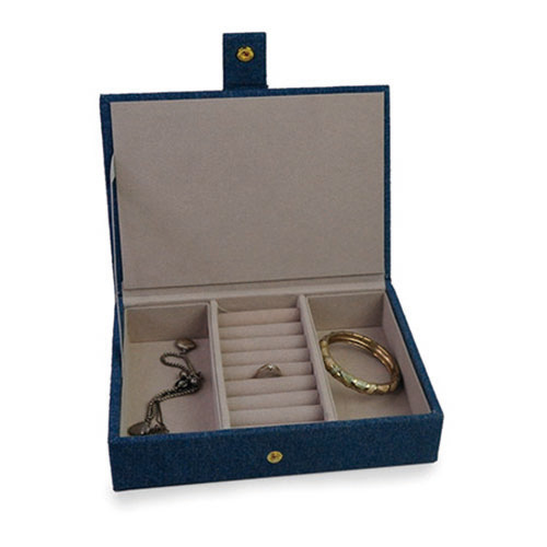 WW2604020008 MOQ 300 Denim Blue Accessory Box for Ring and Bracelet