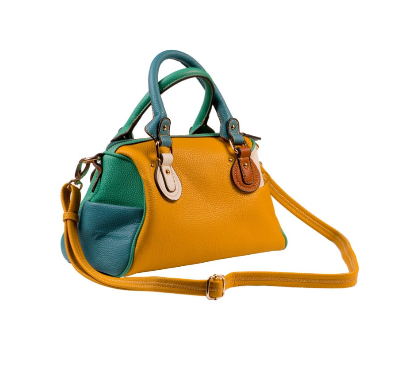 {"default":"yellow brown green hand bag by dfh oem"}
