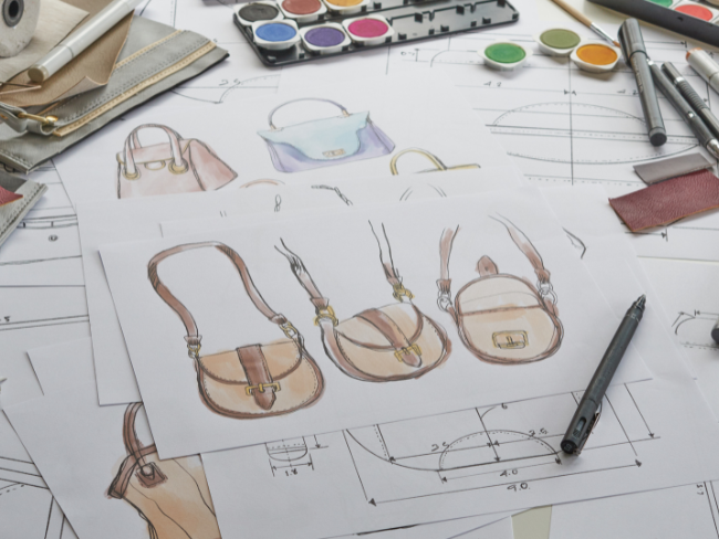 handbag design sketch from Canva dfh oem odm handbag