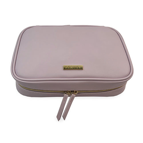 WW25010180 Smoky Pink Leather Tool Bag for Cosmetic Brush