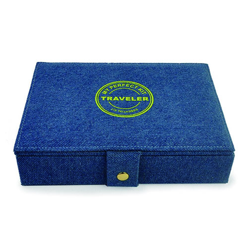 WW2604020008 MOQ 300 Denim Blue Accessory Box for Ring and Bracelet