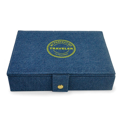 WW2604020008 MOQ 300 Denim Blue Accessory Box for Ring and Bracelet