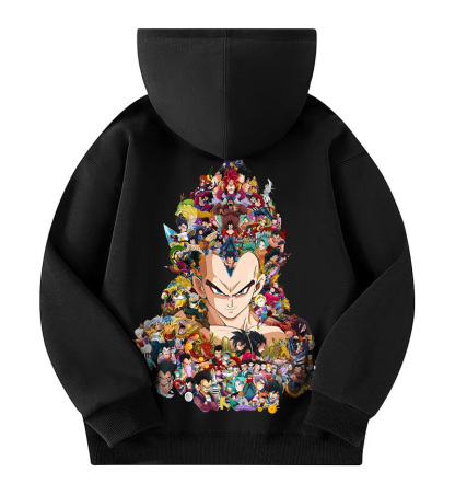 Unisex Anime Print  Casual Oversized Hoodie