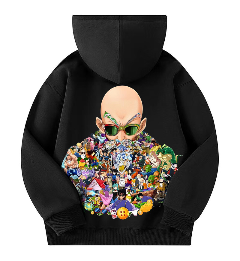 Unisex Anime Print Casual Oversized Hoodie
