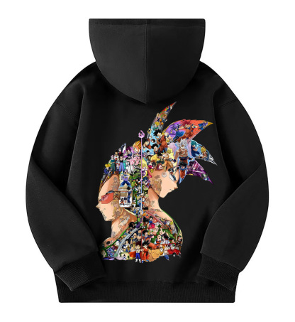 Unisex Anime Print  Casual Oversized Hoodie