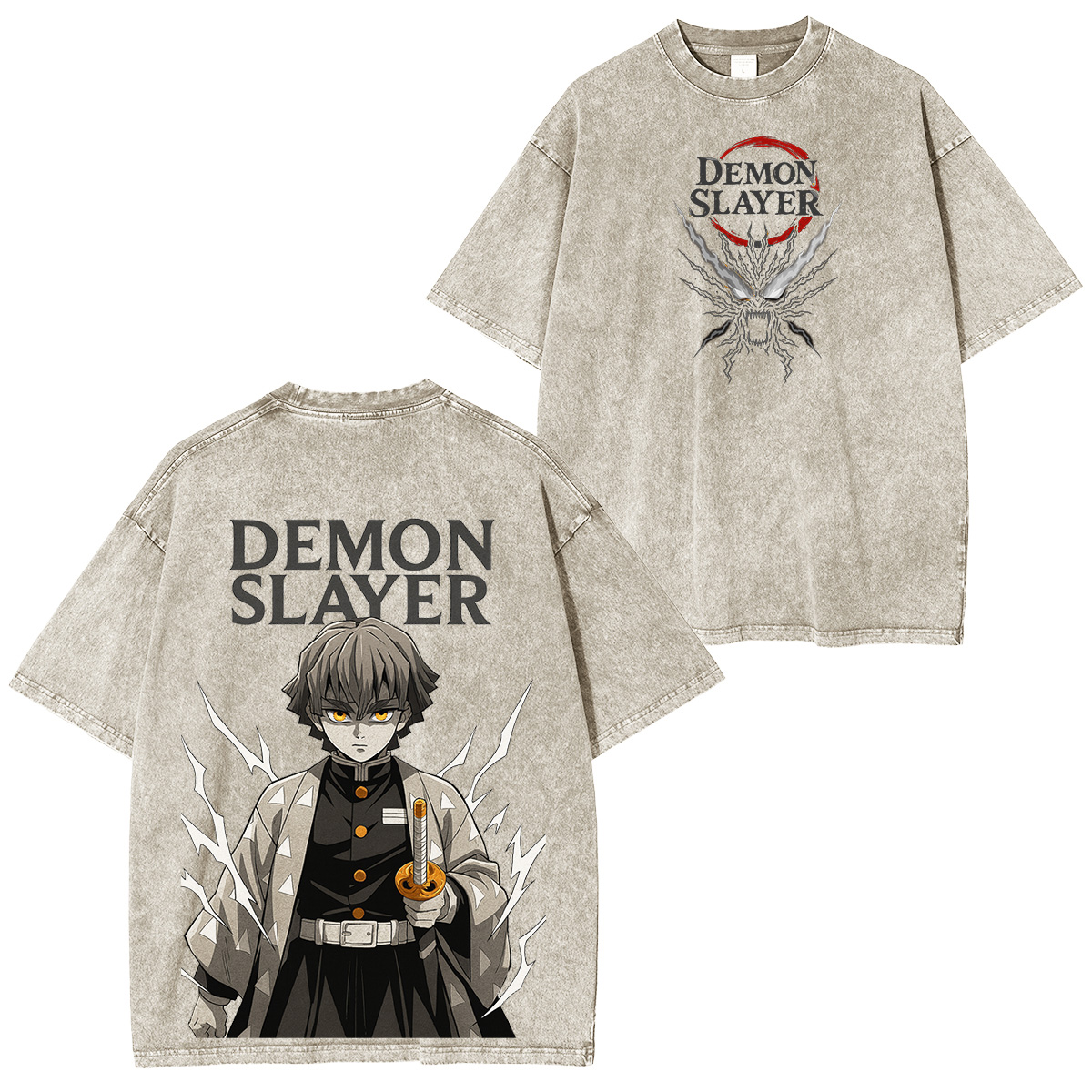 Zenitsu Demon Slayer Unisex Washed T-Shirt