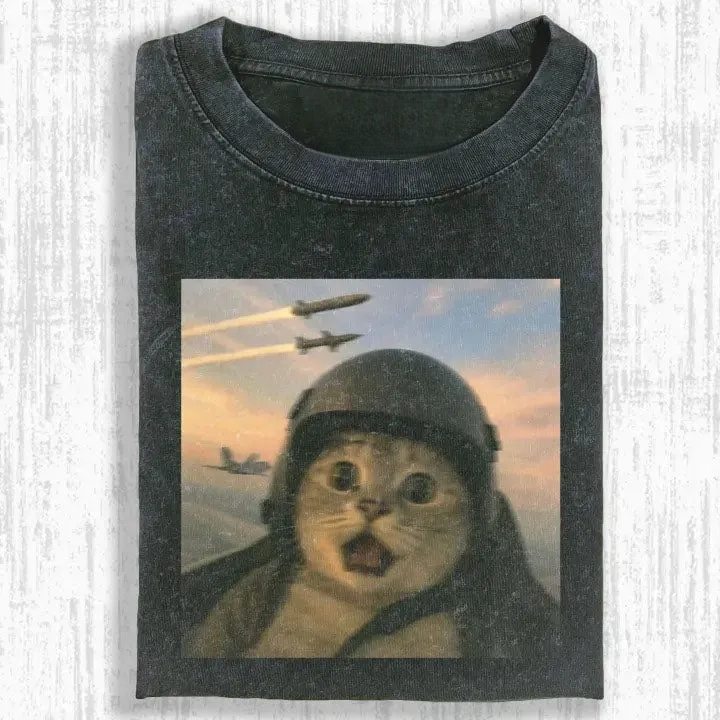 FUNNY CAT T-SHIRT-ComicClothe