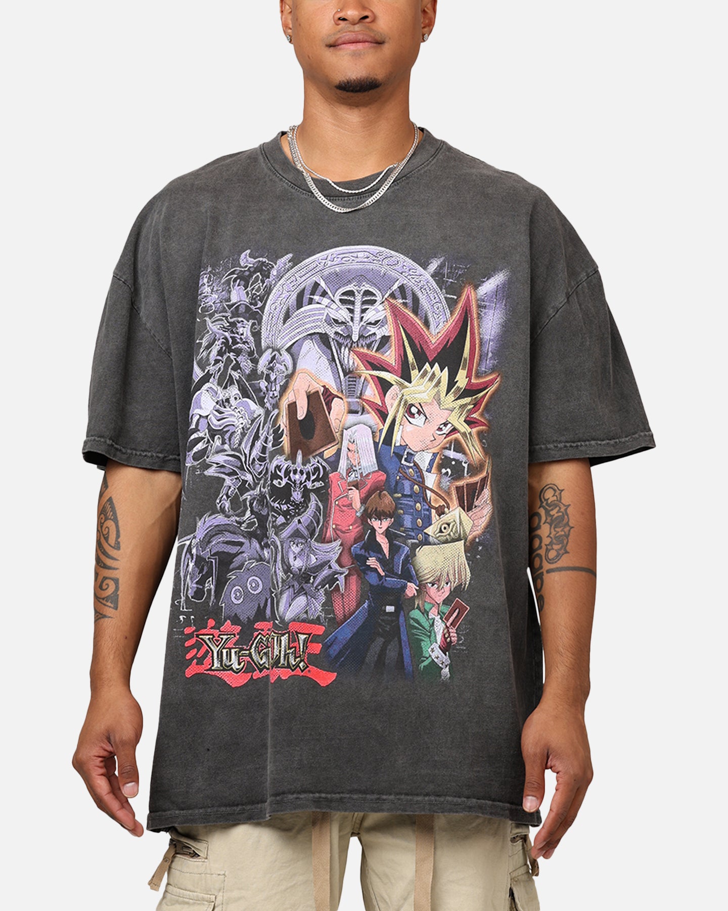 Yami Yugi Heavyweight T-Shirt Black Wash-AnimeClothe