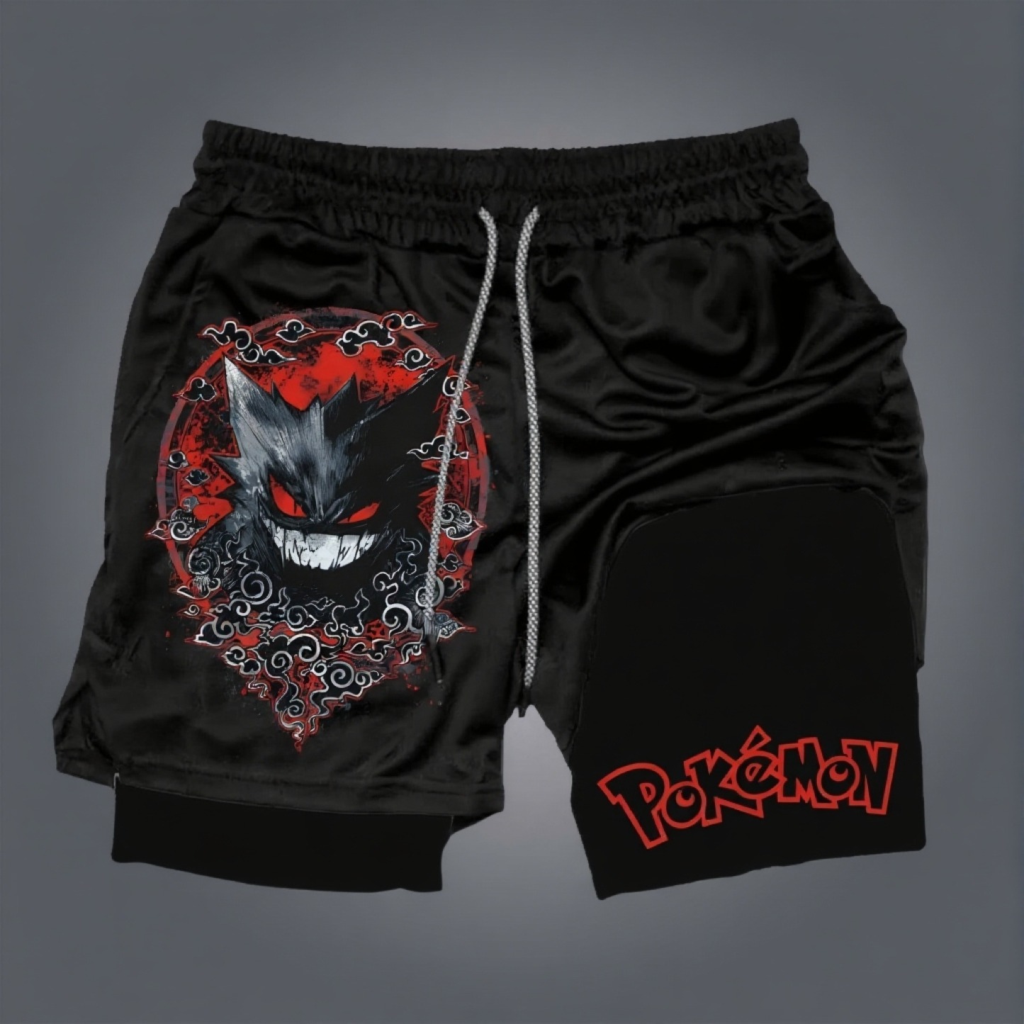 Pokémon Unisex Anime Gengar Shorts