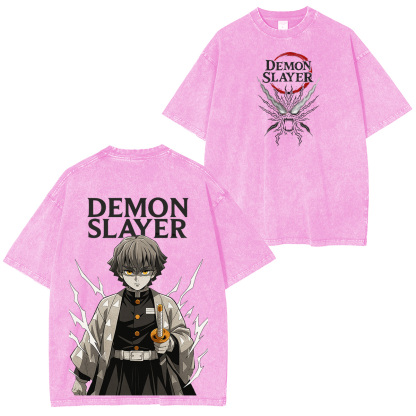 Zenitsu Demon Slayer Unisex Washed T-Shirt