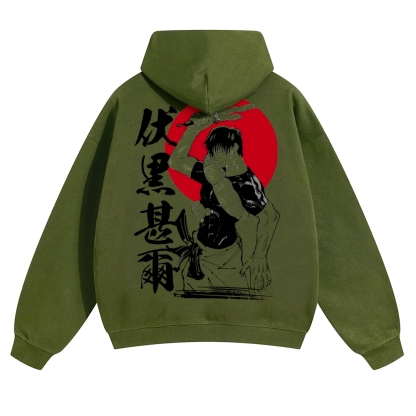 Unisex Casual Anime Print Hoodie-AnimeClothe
