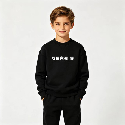 One Piece Anime Graphic Crewneck Sweatshirt for Gear 5 Luffy Kids Cartoon Print Cotton Tee