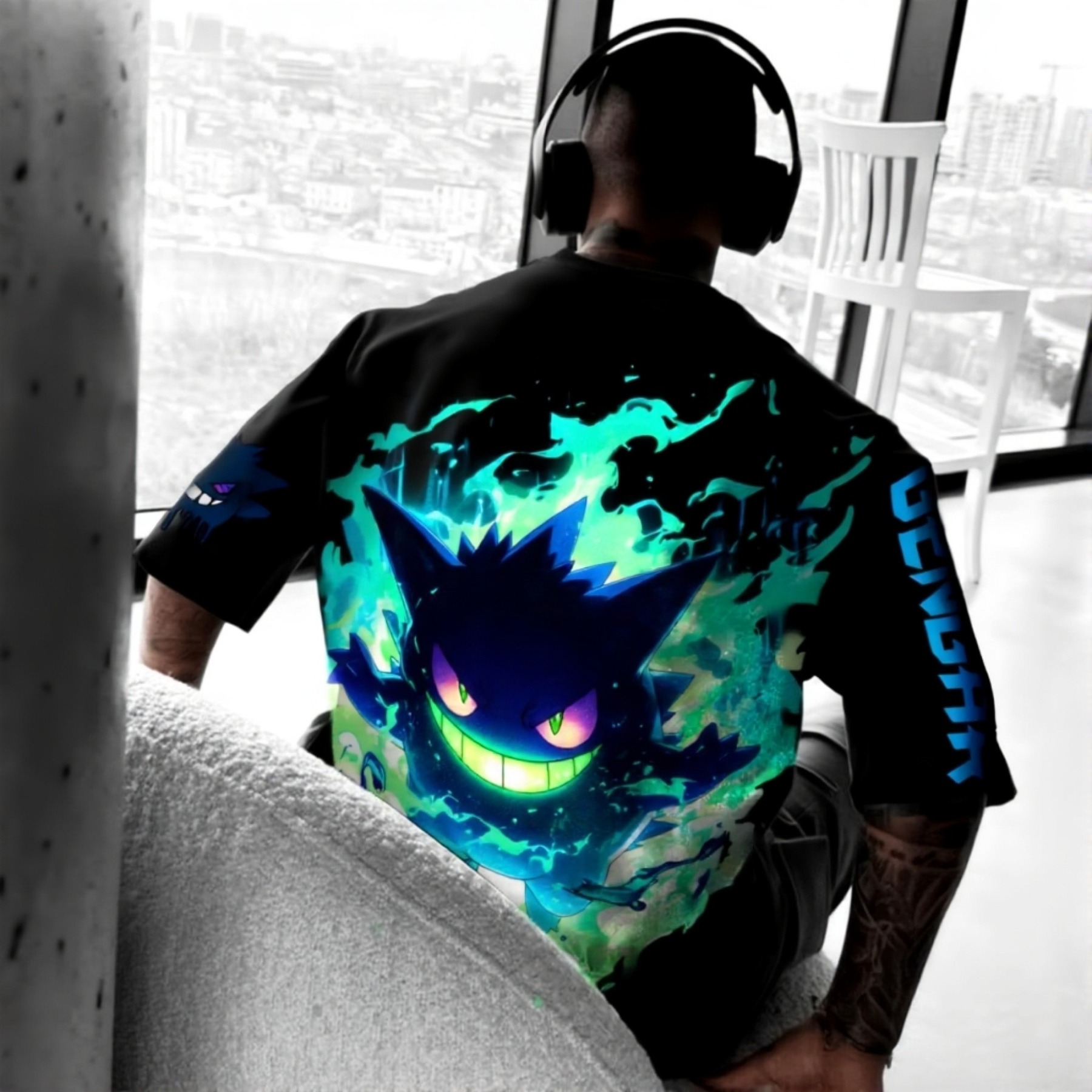 Pokémon Unisex Anime Gengar T-shirt