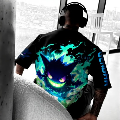 Pokémon Unisex Anime Gengar T-shirt