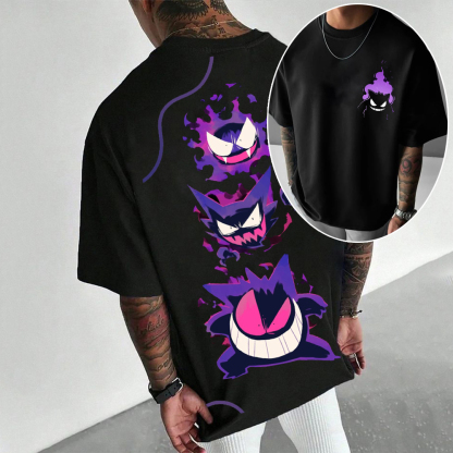 cartoon men's short-sleeved T-shirt-AnimeClothe