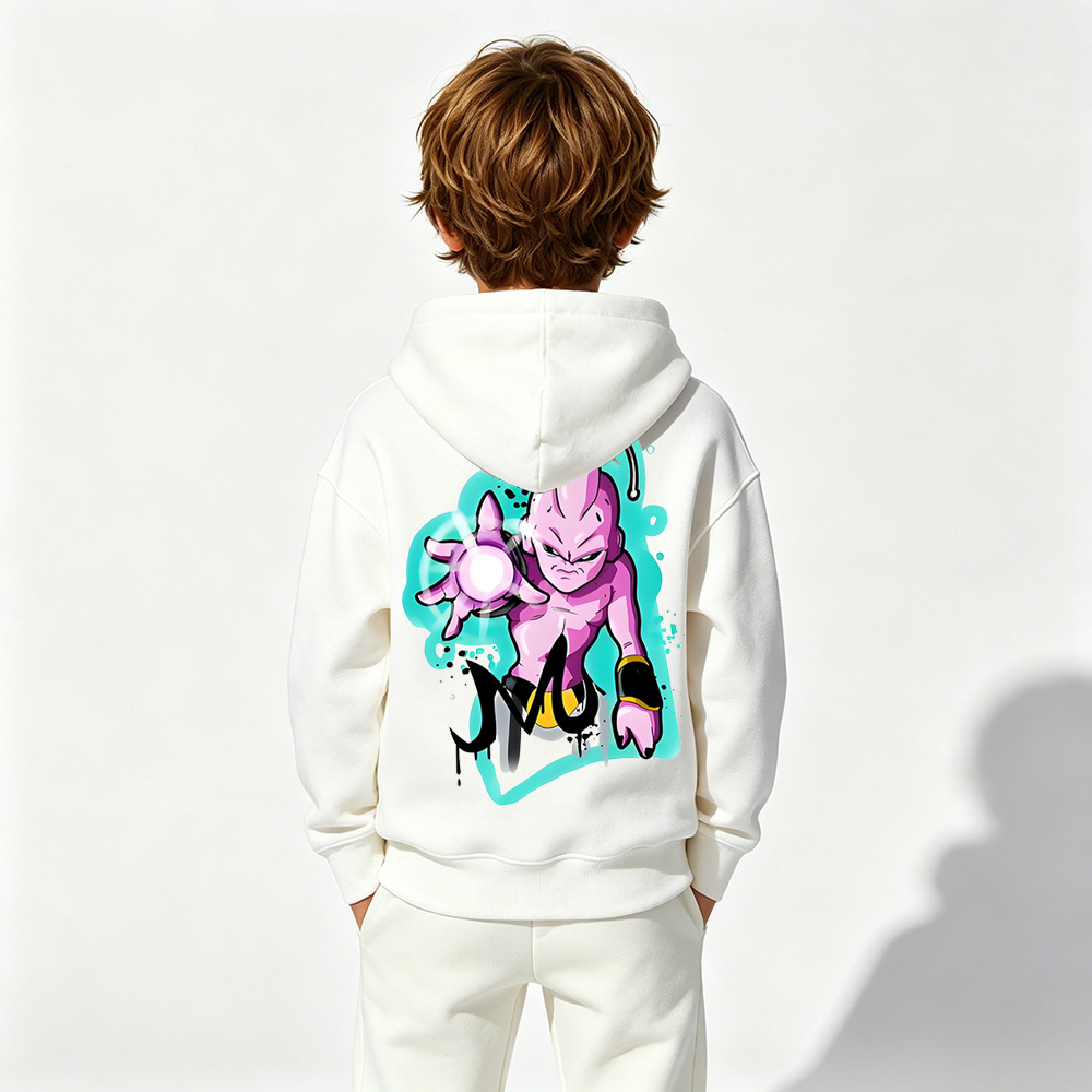 Dragon Ball Anime Graphic Hoodie for Vegeta Kids Cartoon Print Cotton Tee