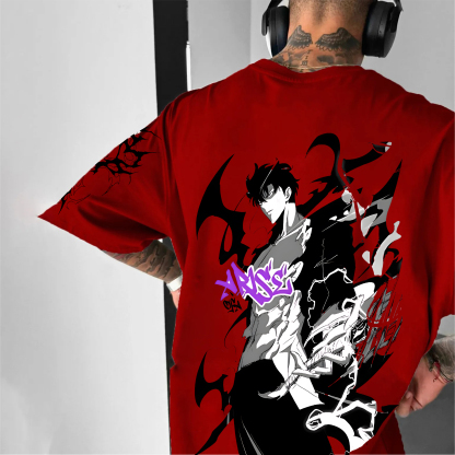 Unisex Anime Inspired Vintage T-Shirt-AnimeClothe