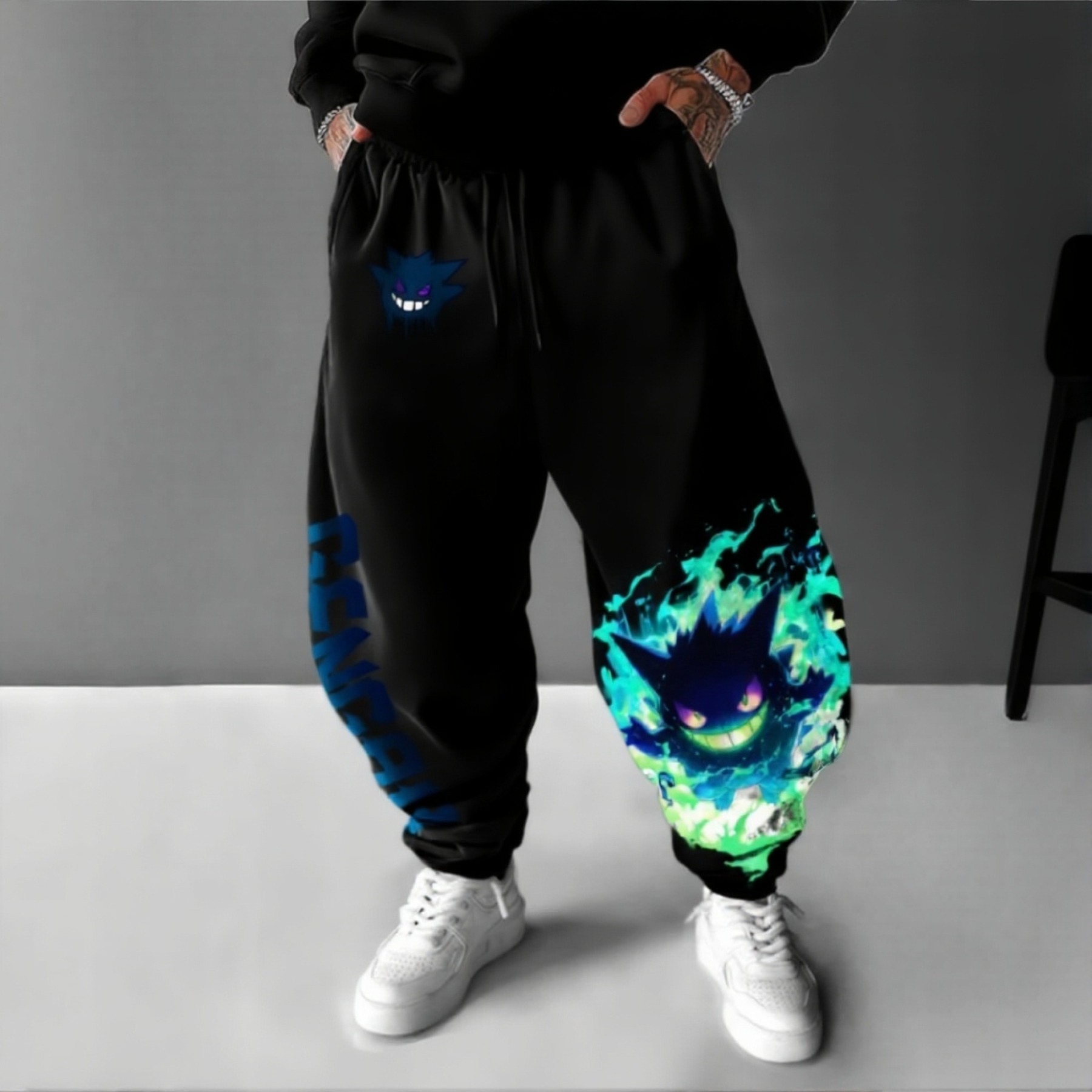 Pokémon Unisex Anime Gengar Pants