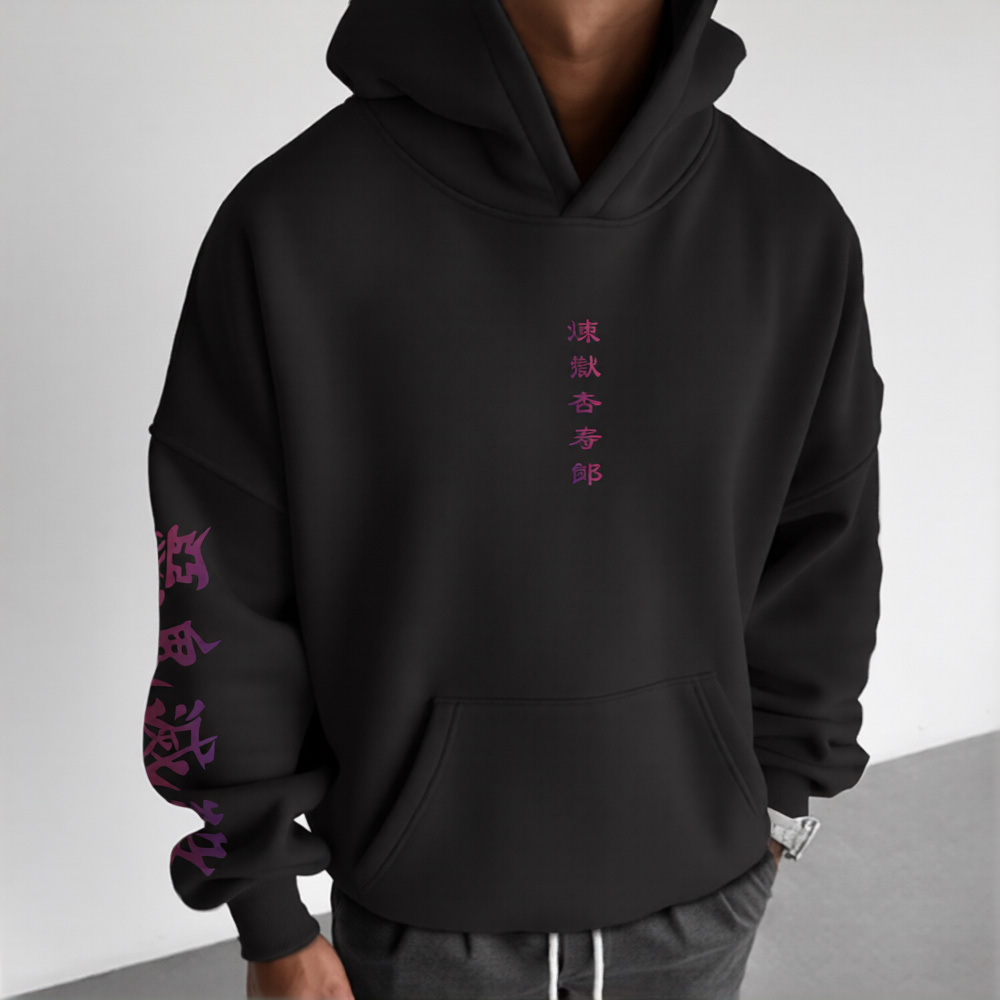 Unisex Demon Slayer Anime Graphic Streetwear Vintage Hoodie