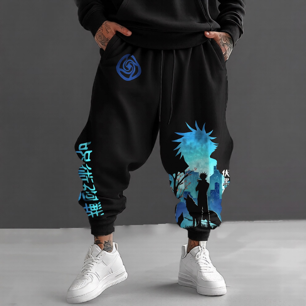 Jujutsu Kaisen Anime Theme Cartoon Print Pure Cotton Pants
