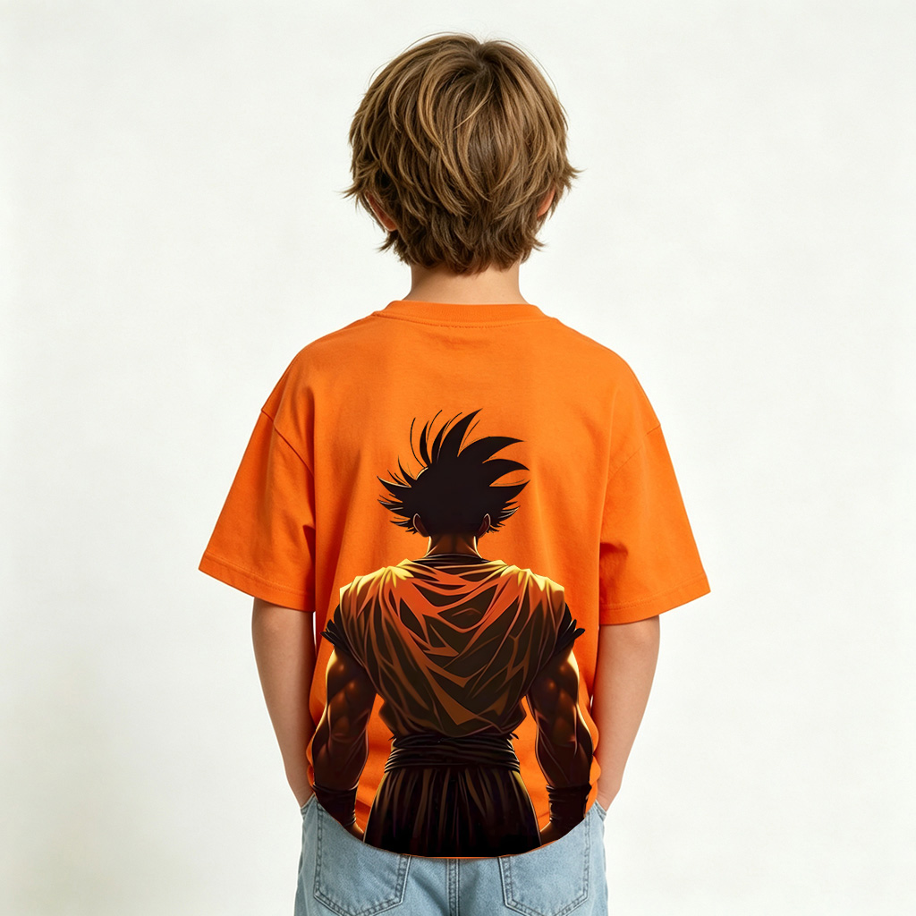 Dragon Ball Goku Anime Graphic T-shirts for Kids Cartoon Print Cotton Tee