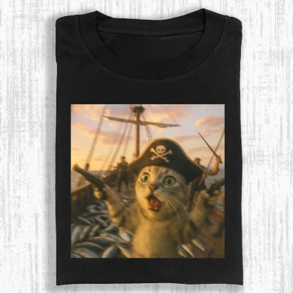 WACKY CAT TEE. 7.5-ComicClothe