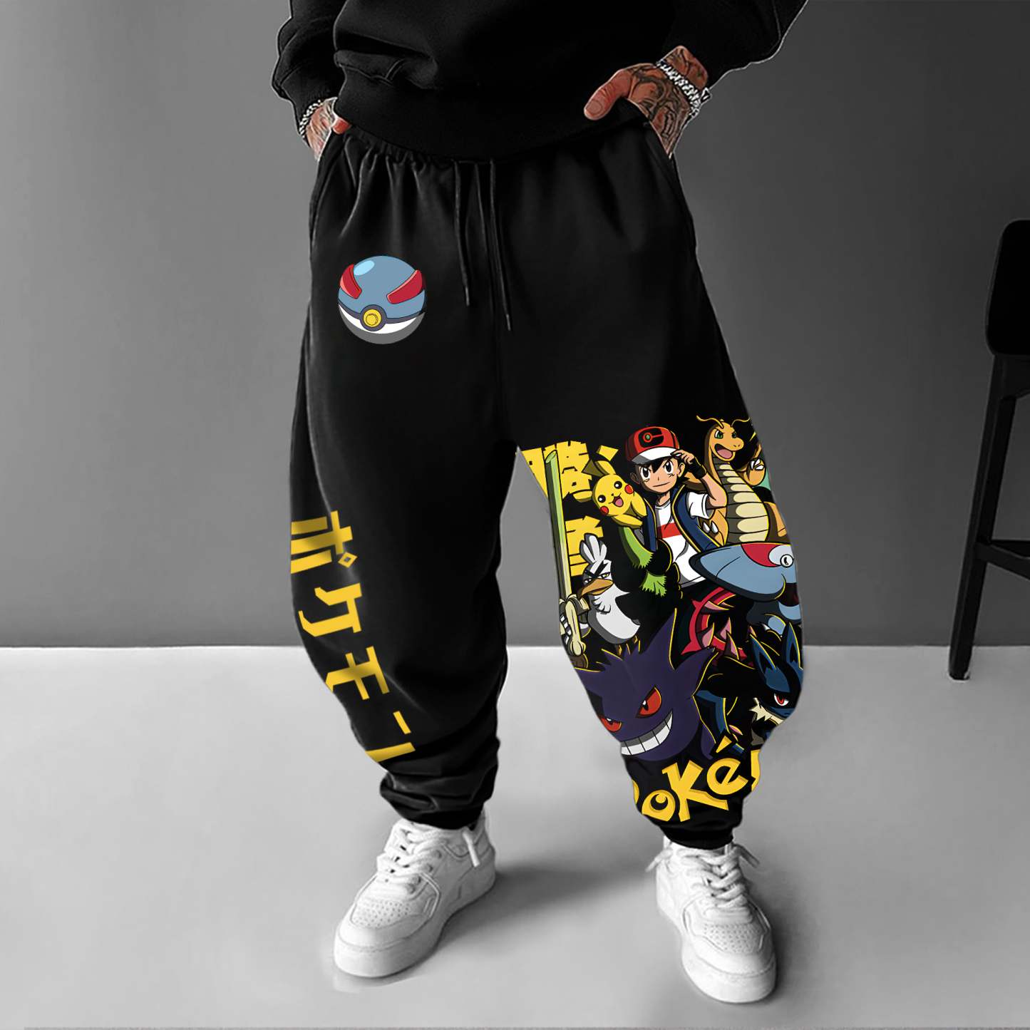 Unisex Casual Anime Streetwear Pants