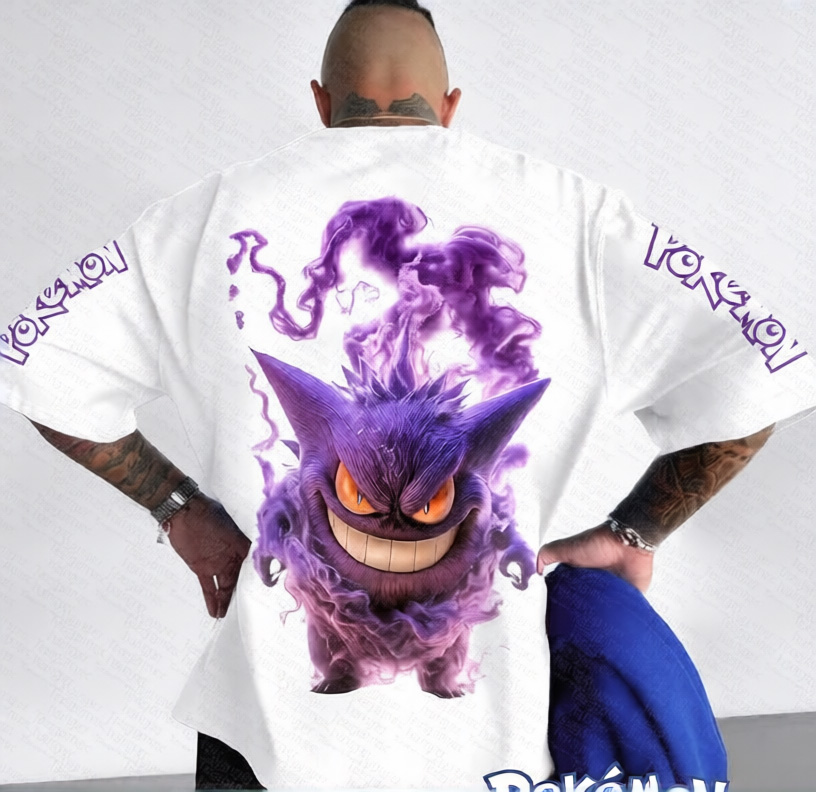 Pokémon Unisex Anime Gengar T-shirt