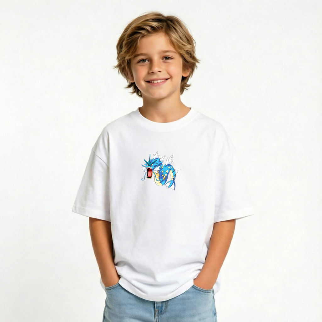 Pokémon Anime Graphic T-Shirt for Kids Cartoon Print Cotton Tee