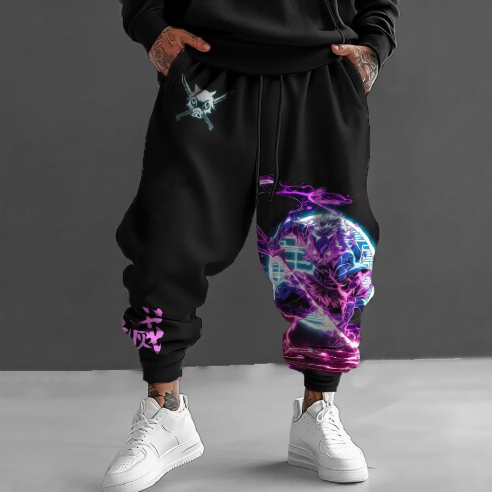 Unisex Demon Slayer Casual Anime Streetwear Pants