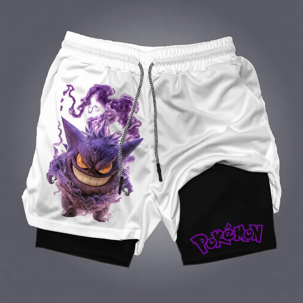 Pokémon Unisex Anime Gengar Shorts