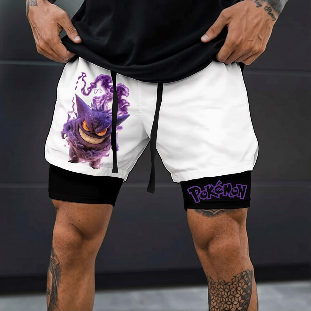 Pokémon Unisex Anime Gengar Shorts