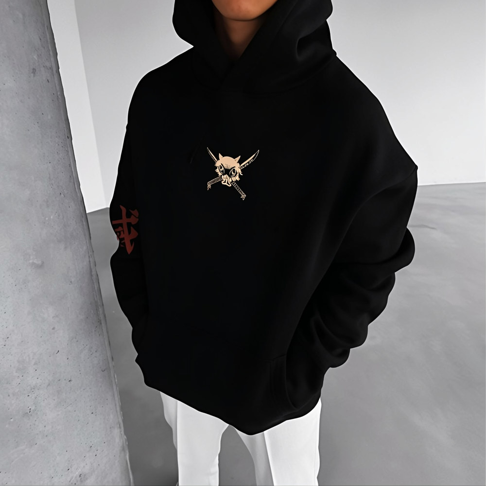 Unisex Demon Slayer Anime Graphic Streetwear Vintage Hoodie