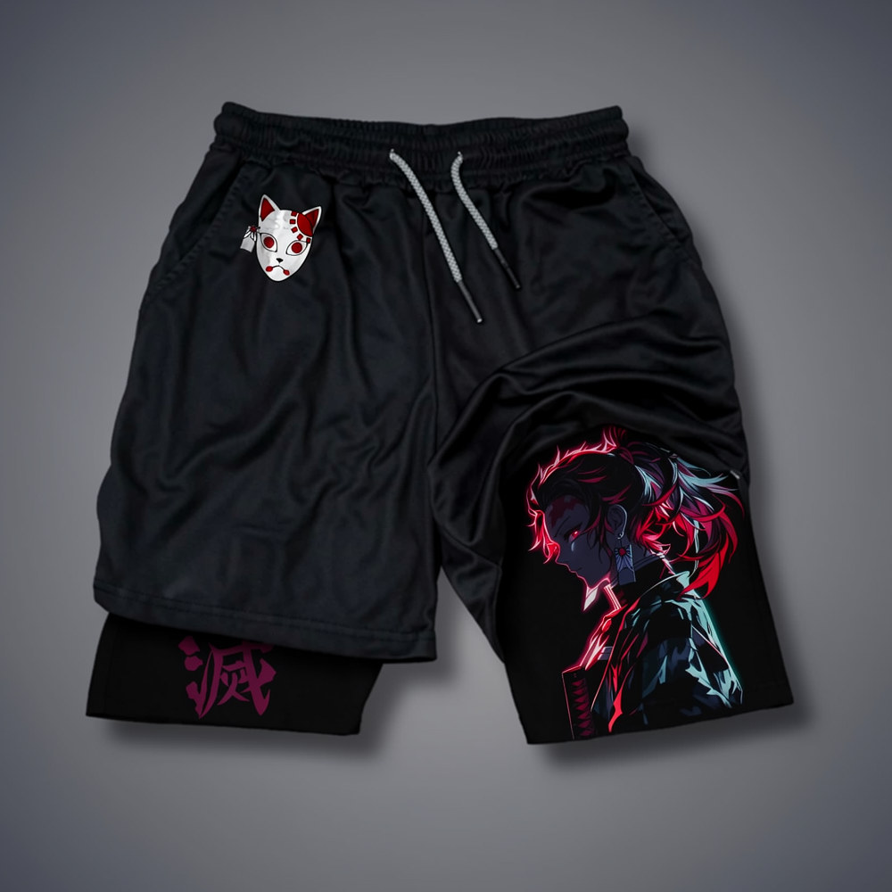 Unisex Demon Slayer Casual Anime Streetwear Shorts
