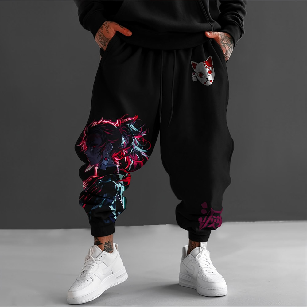 Unisex Demon Slayer Casual Anime Streetwear Pants