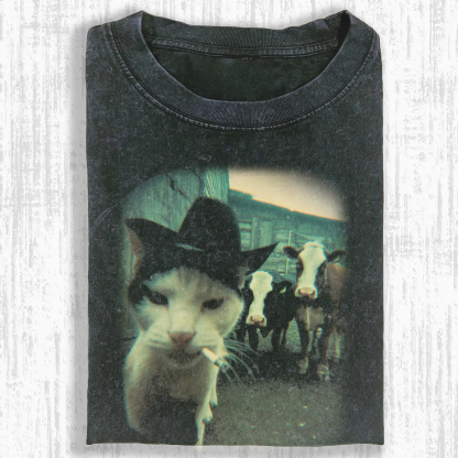 SMOKING CAT T-SHIRT-ComicClothe