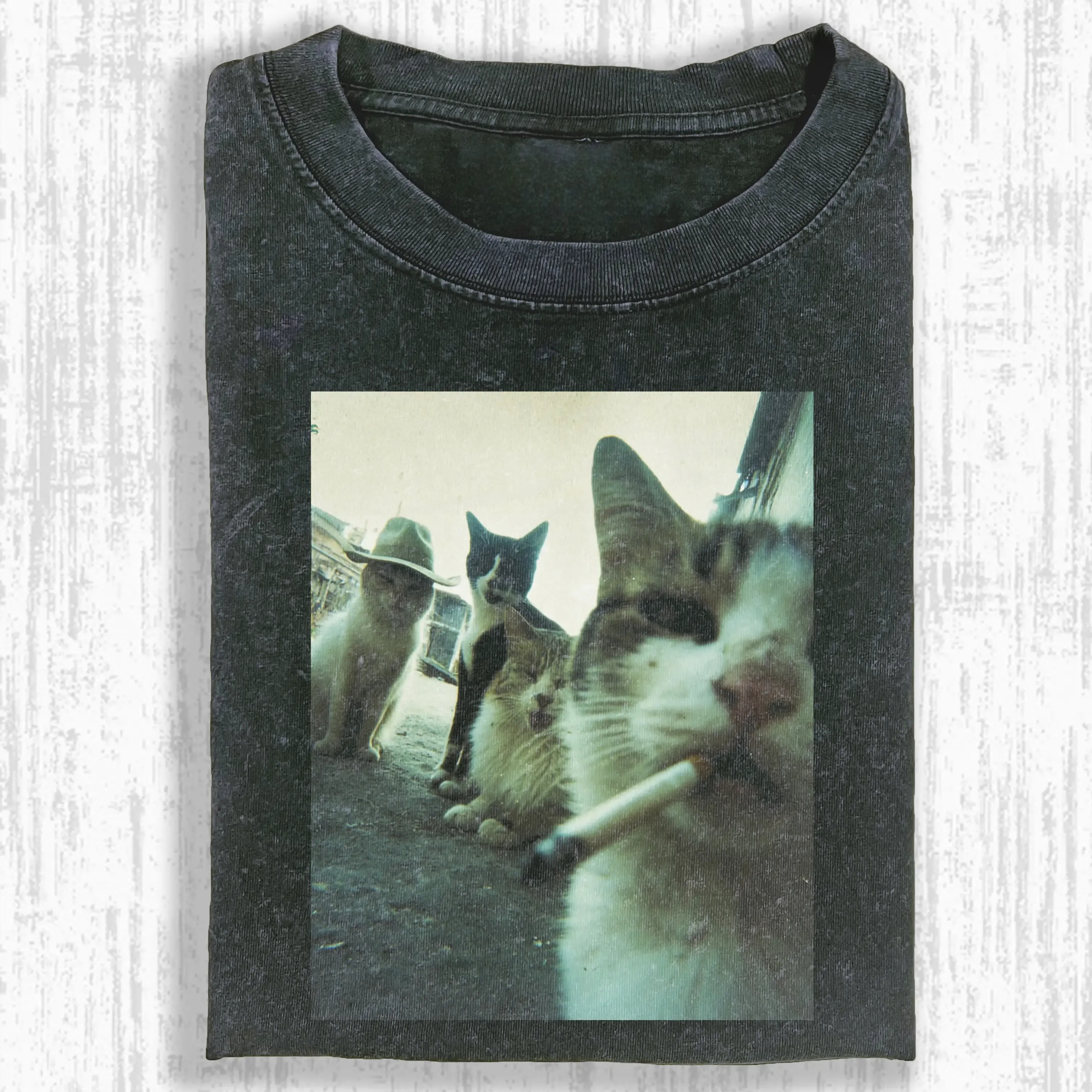 SMOKING CAT T-SHIRT-ComicClothe