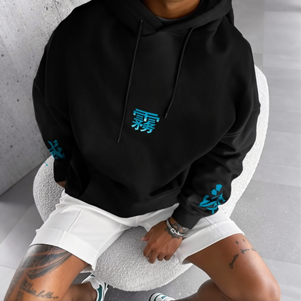 Unisex Demon Slayer Anime Graphic Streetwear Vintage Hoodie