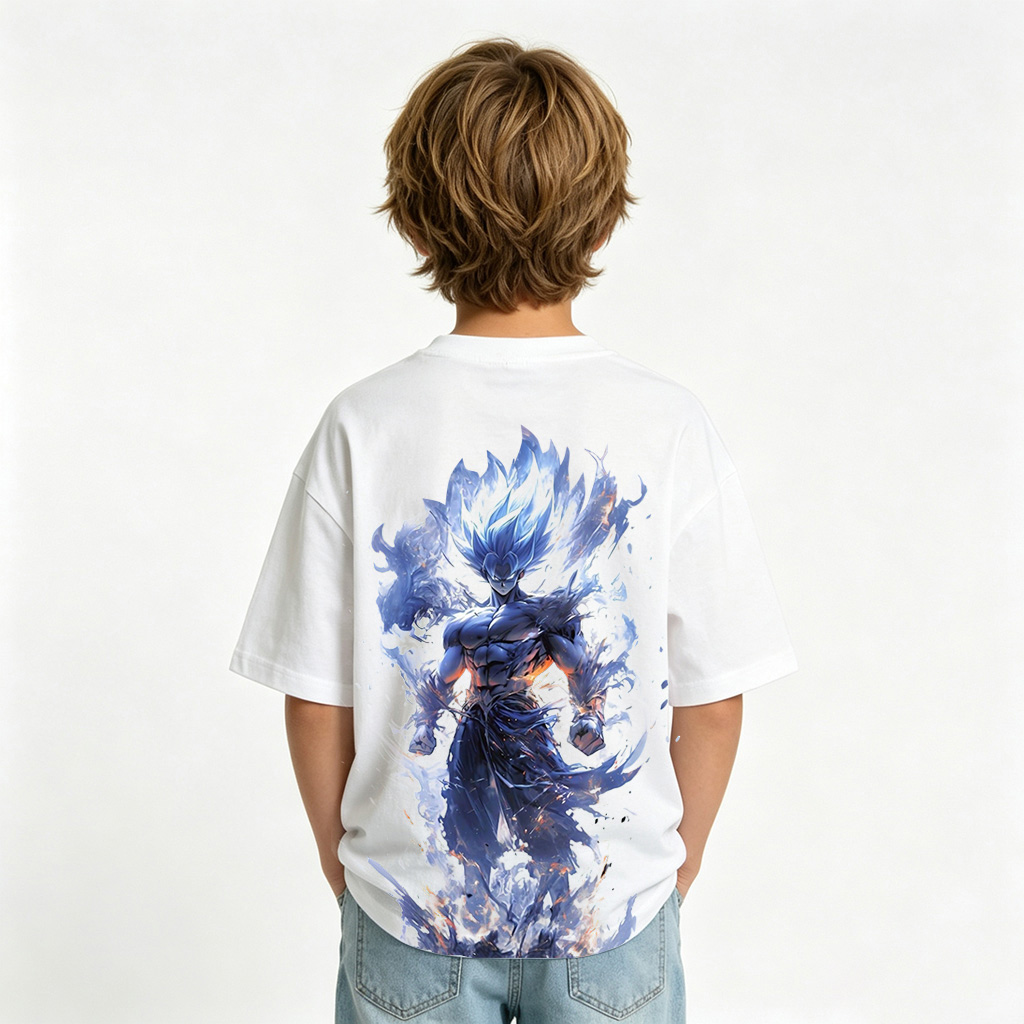 Dragon Ball Anime Graphic T-Shirt for Goku Kids Cartoon Print Cotton Tee